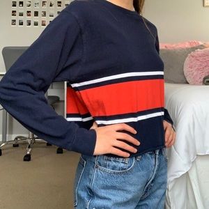 Brandy Melville Striped Cropped Top